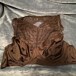 Torrid 6x lace and satin bralette